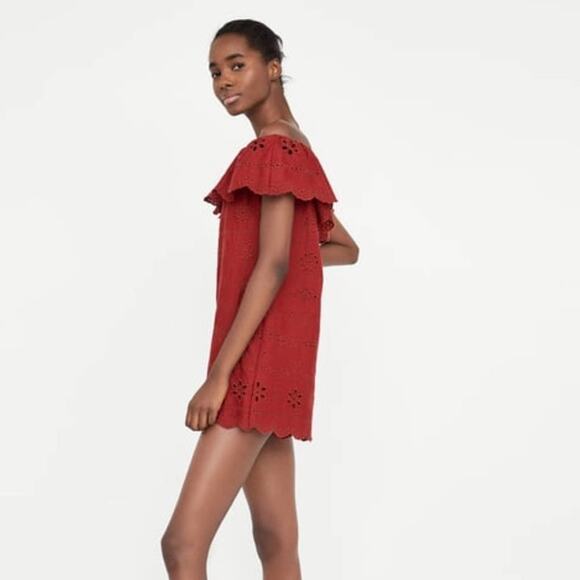 Zara Embroidered Perforated Jumpsuit - Picture 4 of 8